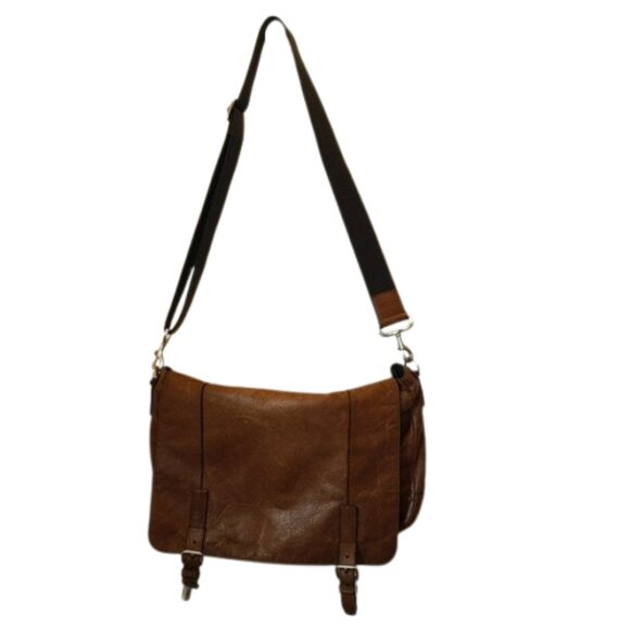 Fossil Heavy Strap Multi Pocket Flap Messenger Bag